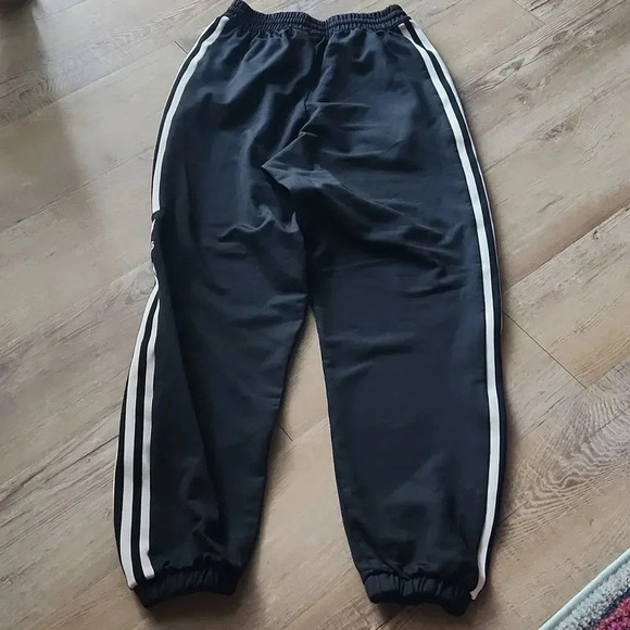 Adidas Three Stripe Logo Drawstring Joggers - Picture 3 of 7